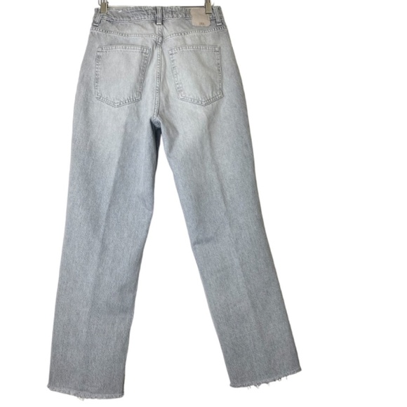 ZARA - High rise Z1975 straight leg jeans in washed gray Size 6 - Picture 3 of 8